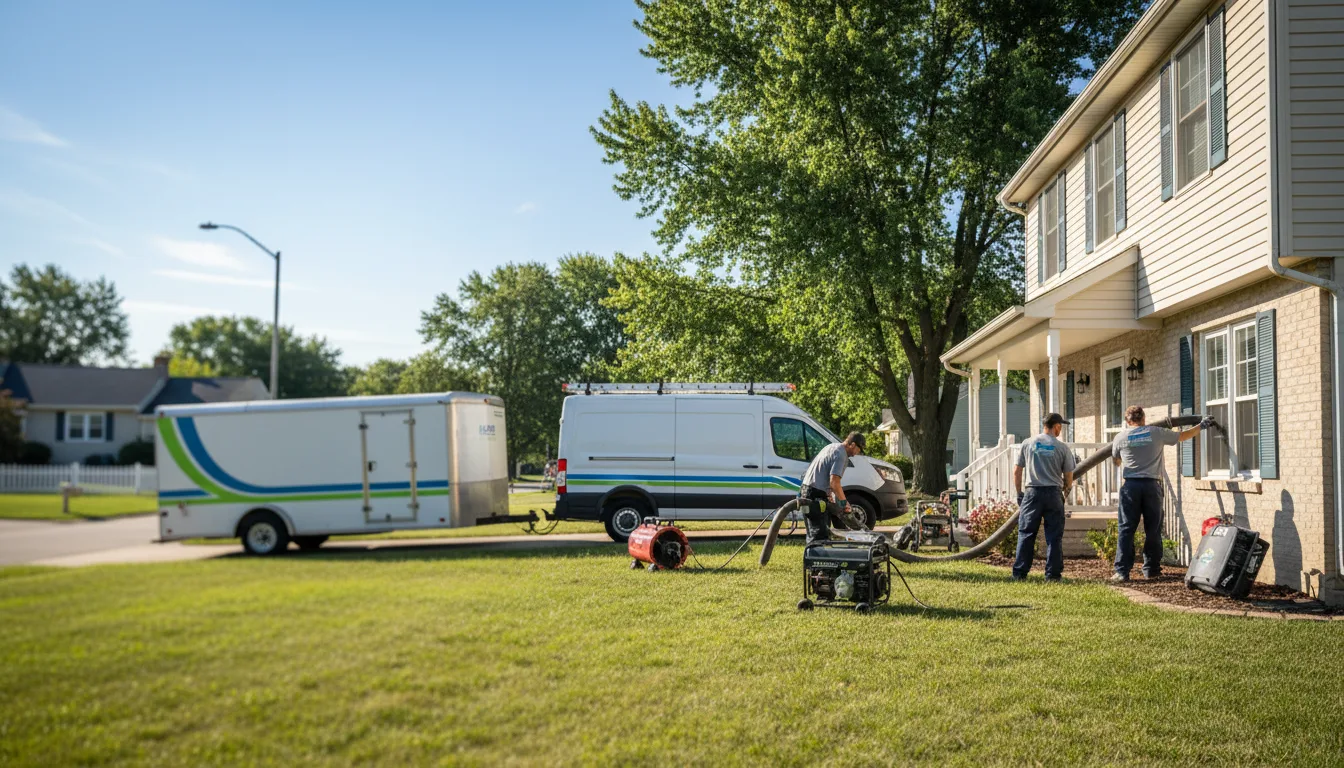 Flooded Basement Restoration And Cleanup With Repair in South Milford, IN near me